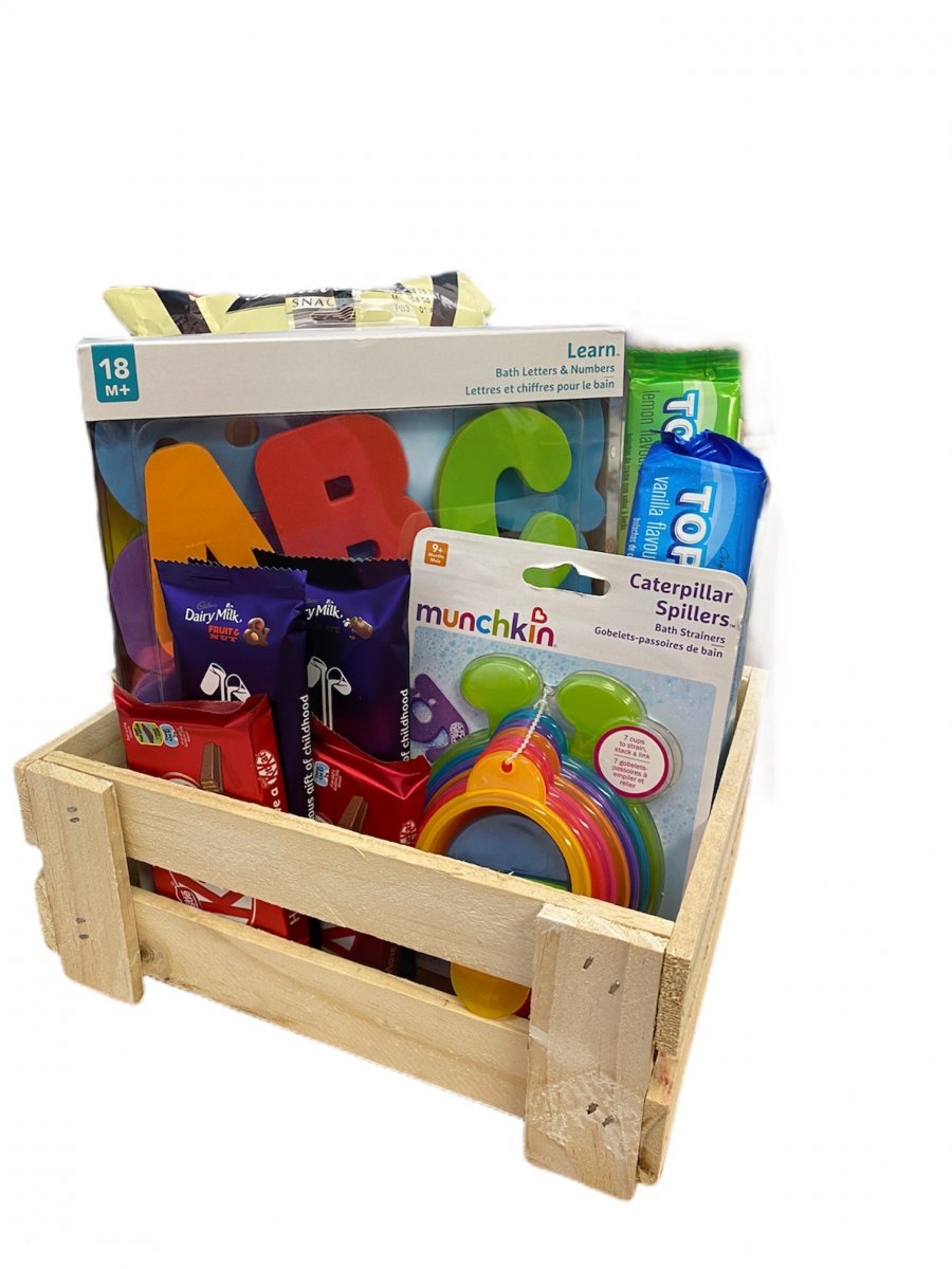 Toddler bath hamper