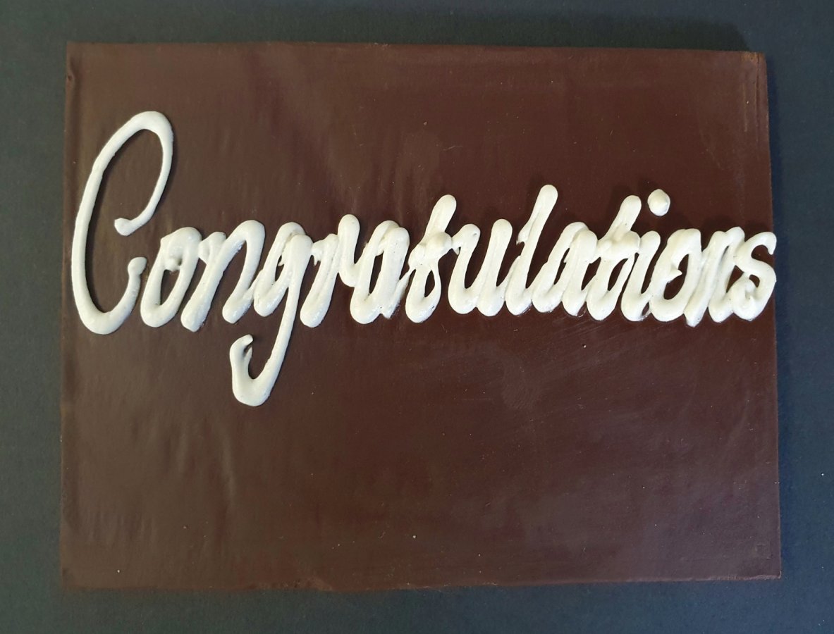 Chocolate Card - Congratulations