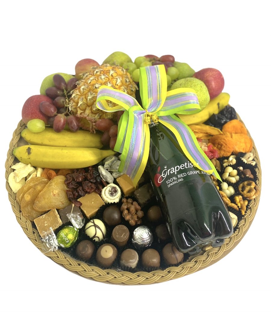 Fresh fruit and sweet treats 40cm